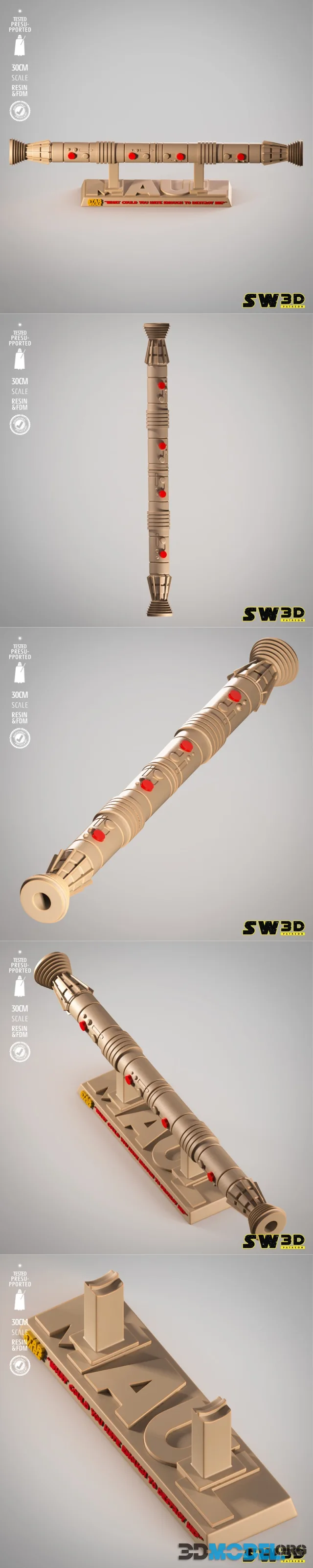 SW3D - Darth Maul Original Lightsaber – Printable