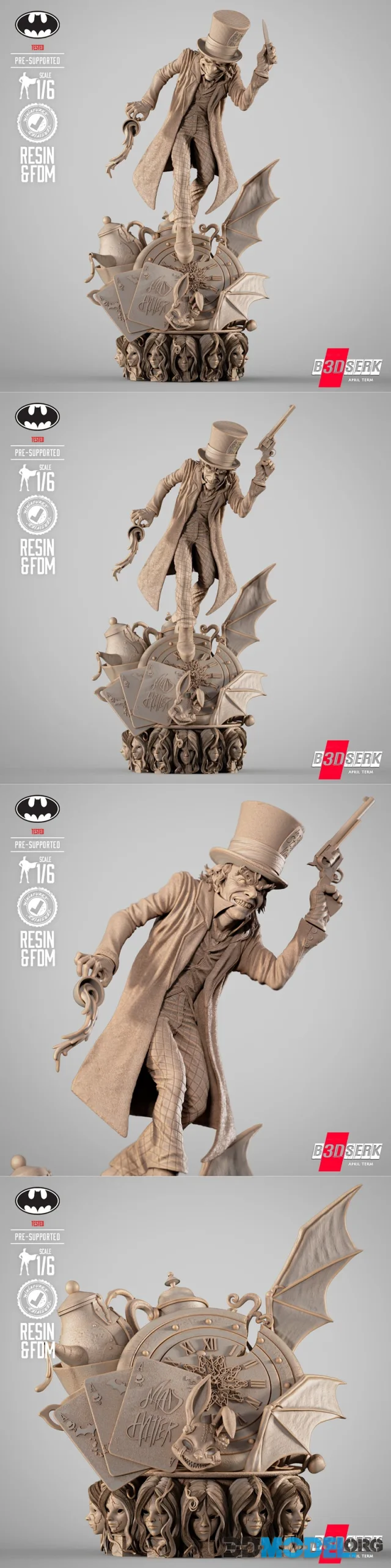 B3DSERK - Mad Hatter Sculpture – Printable