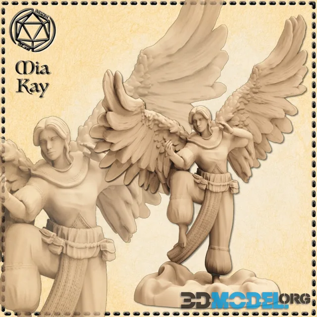 M3DM - Angelic Female Monk – Printable