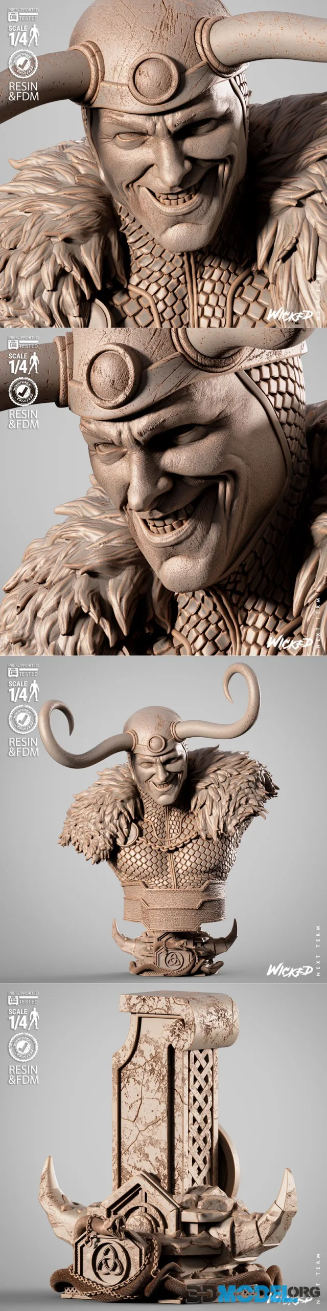 WICKED - Loki 2025 Portrait Bust – Printable