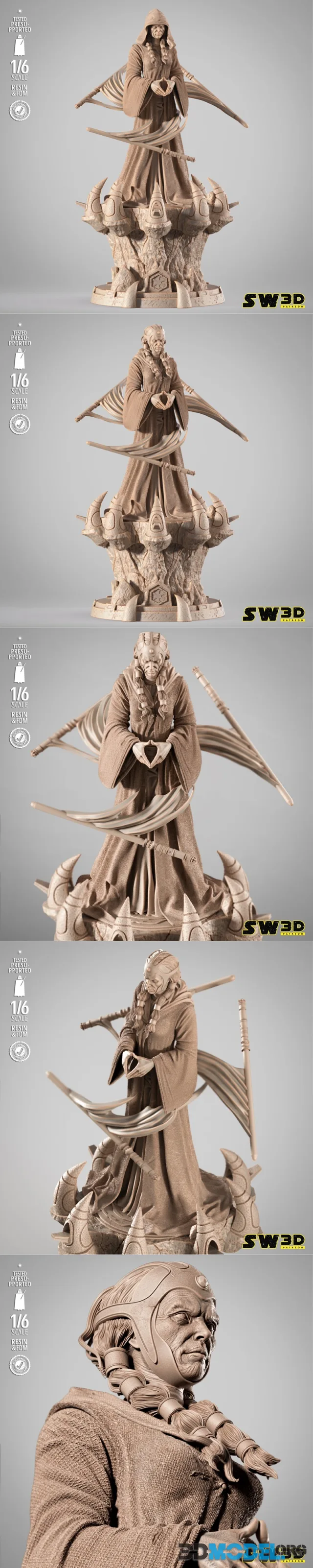 SW3D - Darth Traya Sculpture – Printable