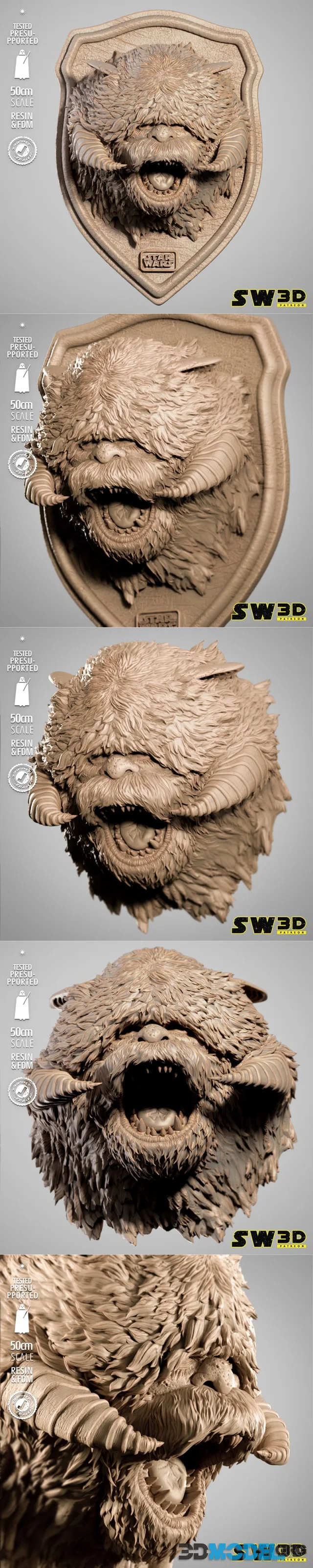 SW3D - Wampa Wall – Printable