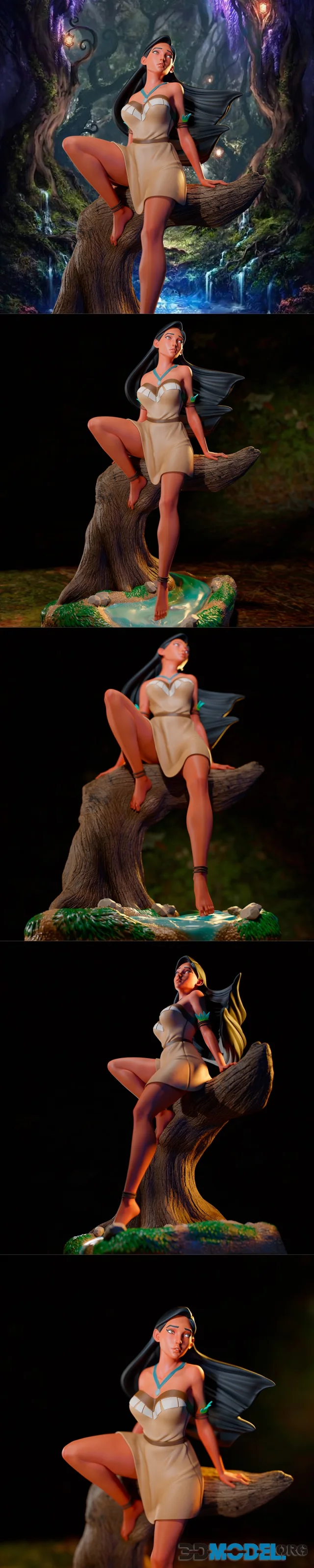 3dMomoji - Pocahontas – Printable