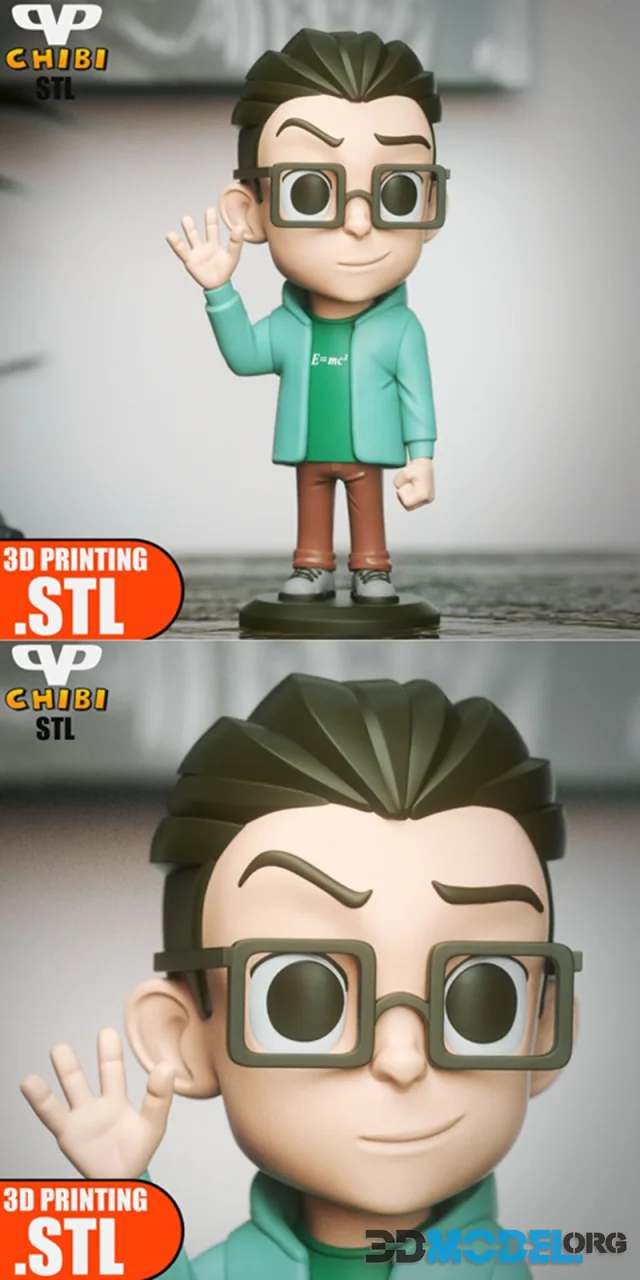 Leonard Chibi Big Bang Theory – Printable