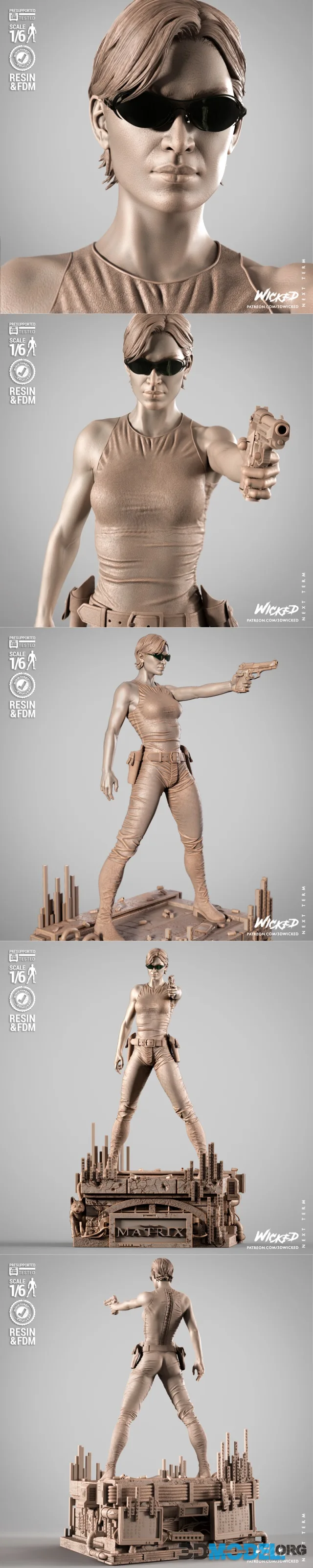 WICKED - Trinity Sculpture – Printable