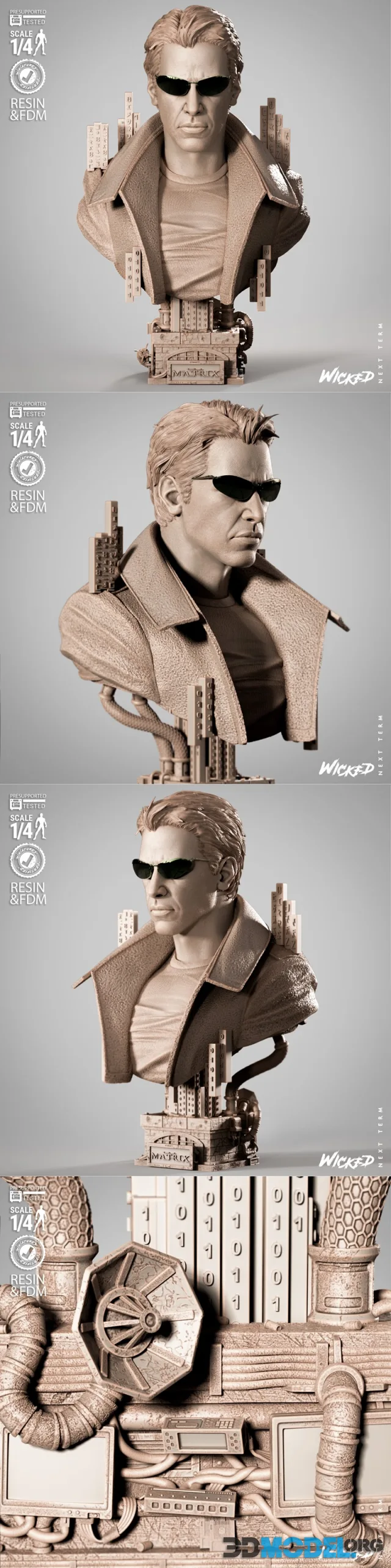 WICKED - Neo Portrait Bust – Printable