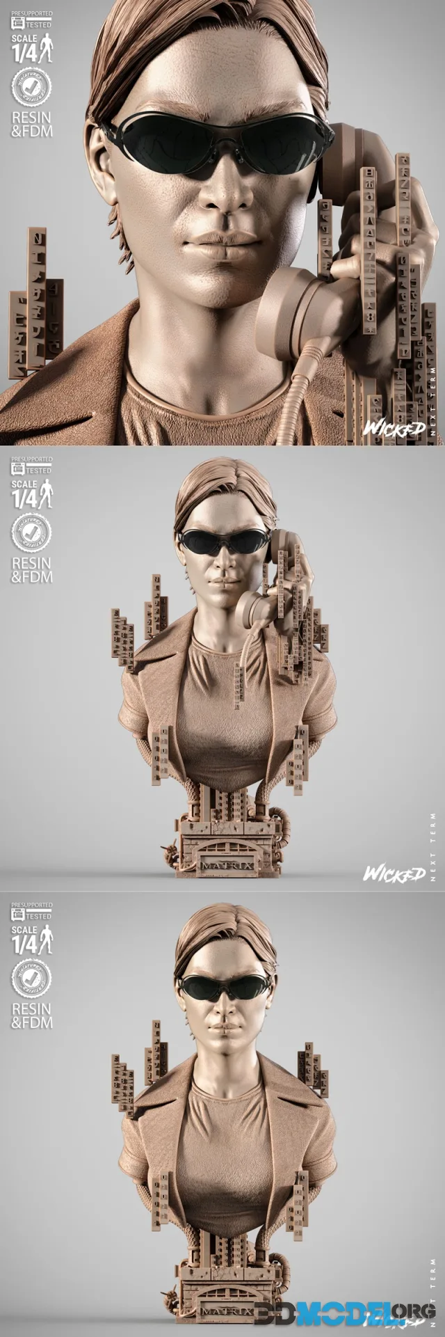 WICKED - Trinity Portrait Bust – Printable