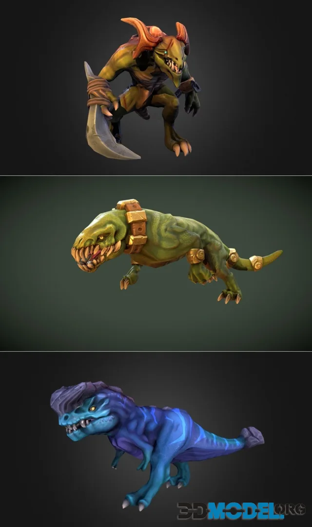 Brutus the Man'Gar and Beast Enemy and Denver – Printable