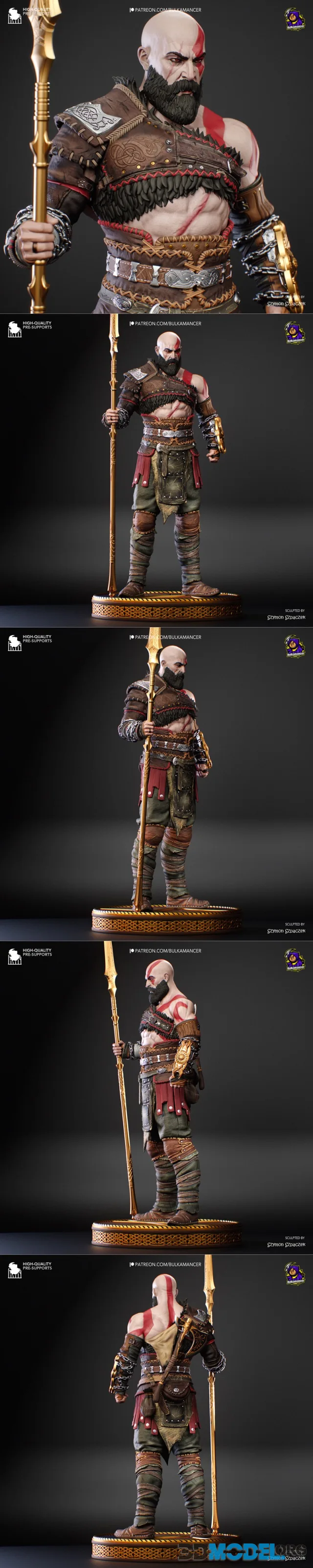 Bulkamancer Sculpts - Kratos – Printable