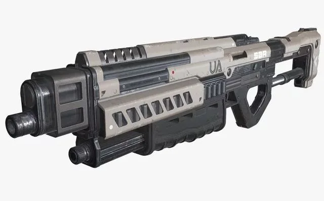 Sci Fi Shotgun Low-poly (PBR)