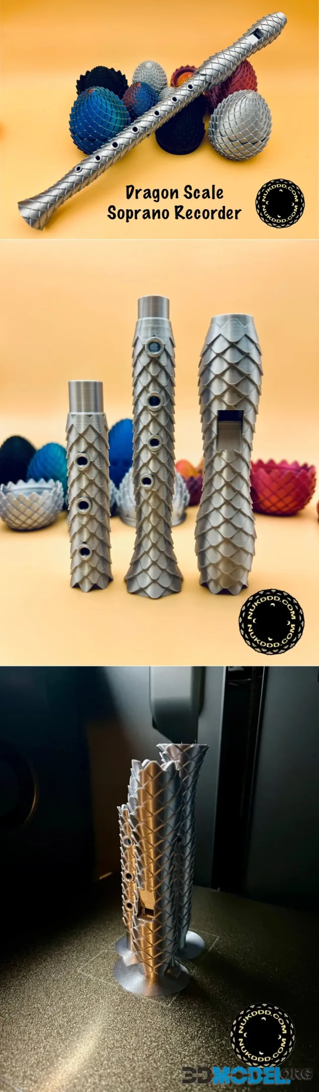 Dragon Scale Soprano Recorder – Printable