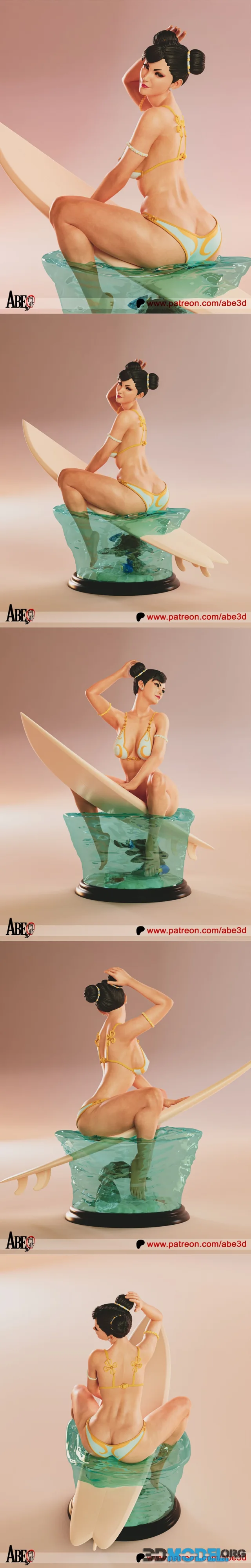 Abe3D - Chun li surf – Printable