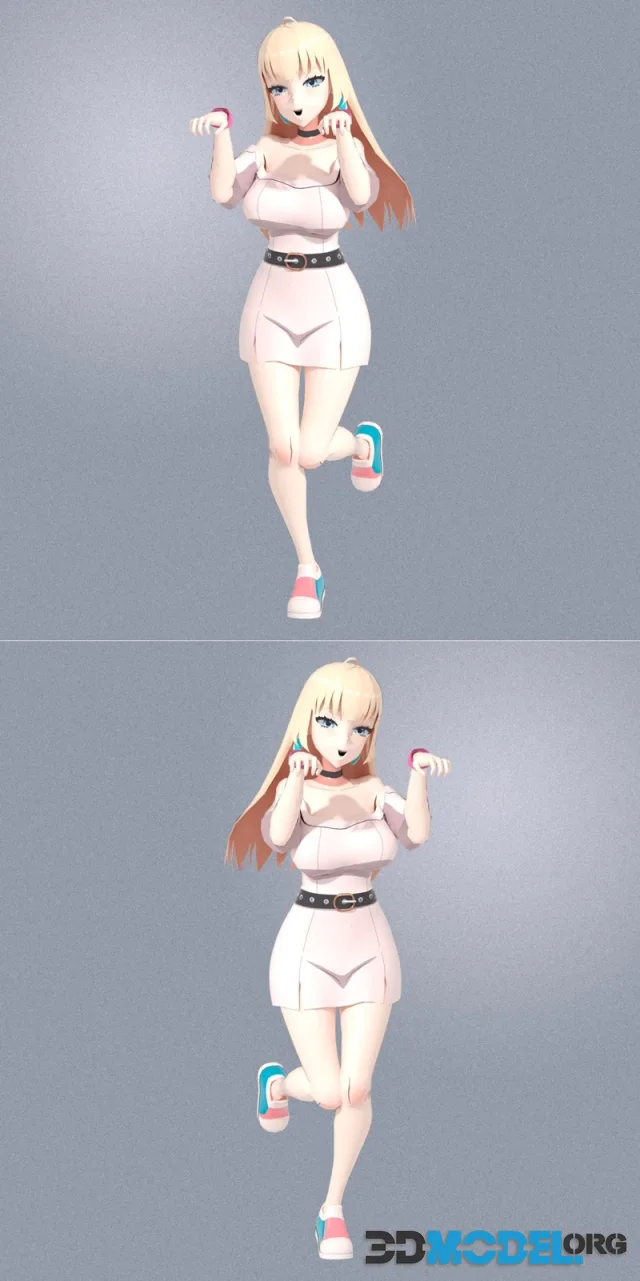 Anime girl - base – Printable