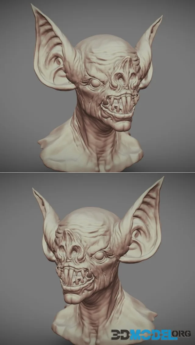 Bat Creature Bust – Printable