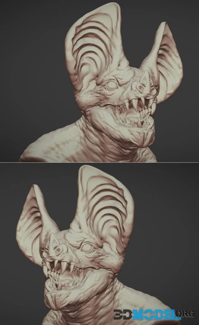Bat Creature Bust 2 – Printable