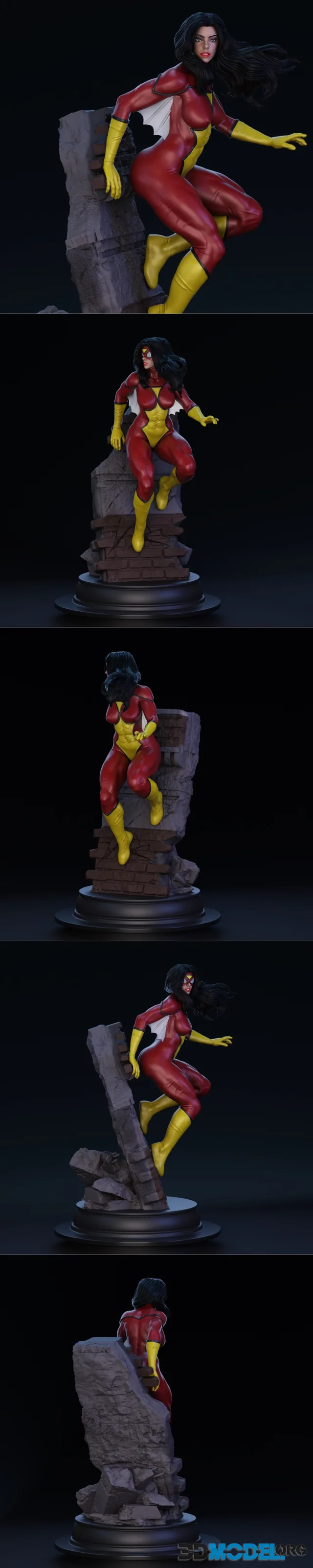 BrunoArt3D - Spider Woman 01 – Printable