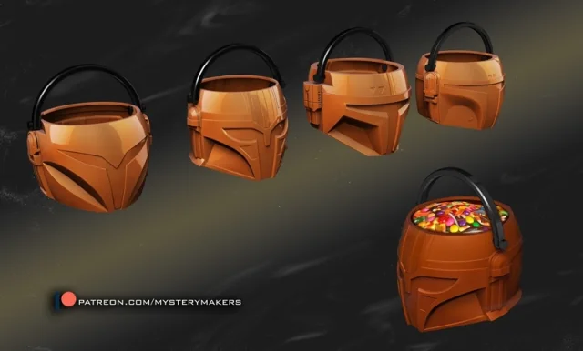 Mandalorian candy buckets - halloween – Printable