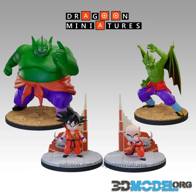 Dragoon Miniatures - Dragon Ball Pack 1 – Printable