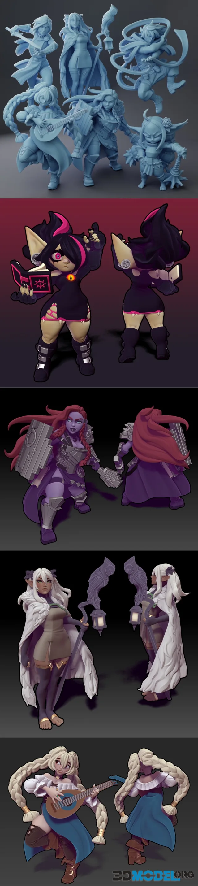 Twin Goddess Miniatures March 2025 – Printable