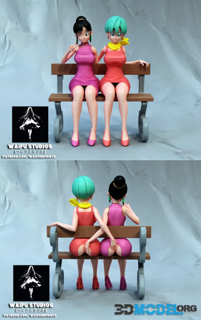 Waifu Studios - Dragon Ball - Bulma and Chi-Chi – Printable