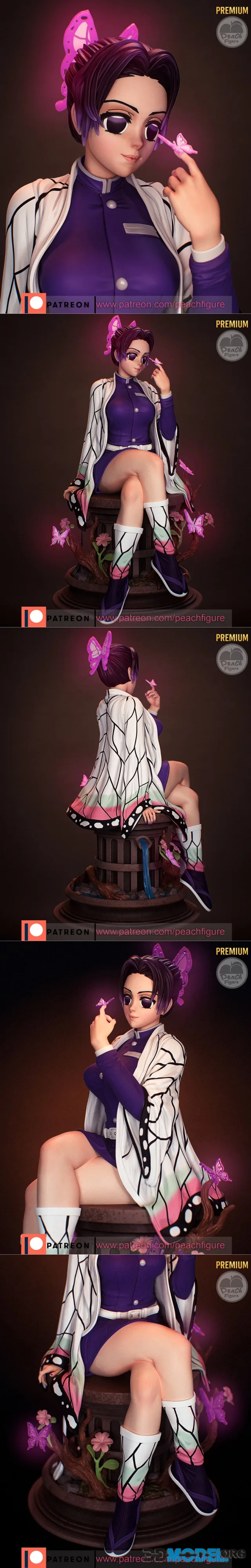 Peach Figure - Shinobu Kocho – Printable
