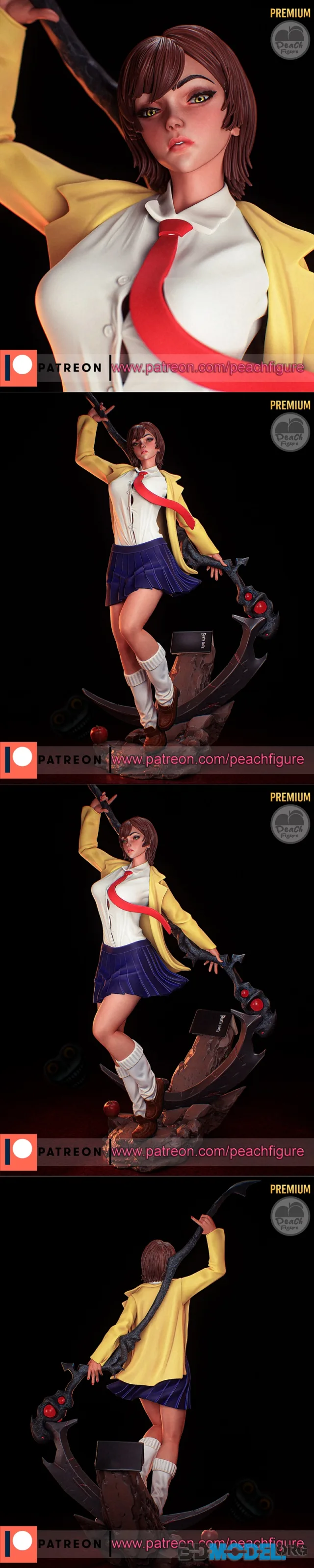 Peach Figure - Death Note - Light Yagami Female – Printable