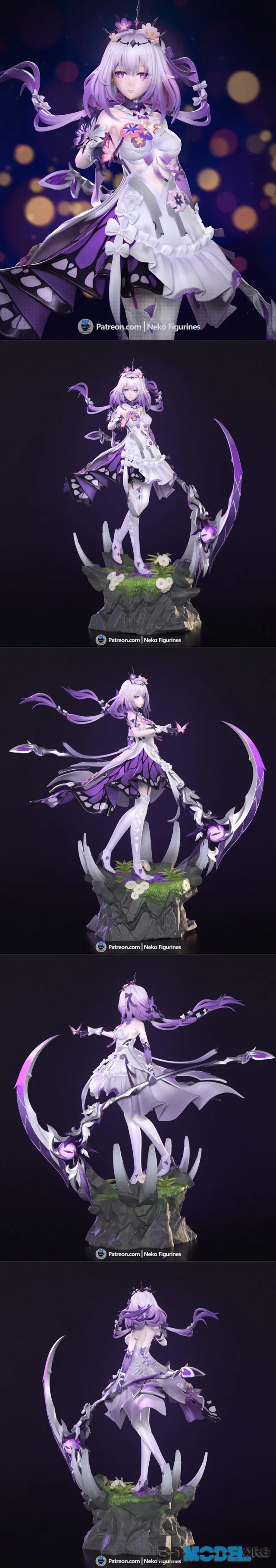 Neko Figurines - Honkai - Castorice – Printable