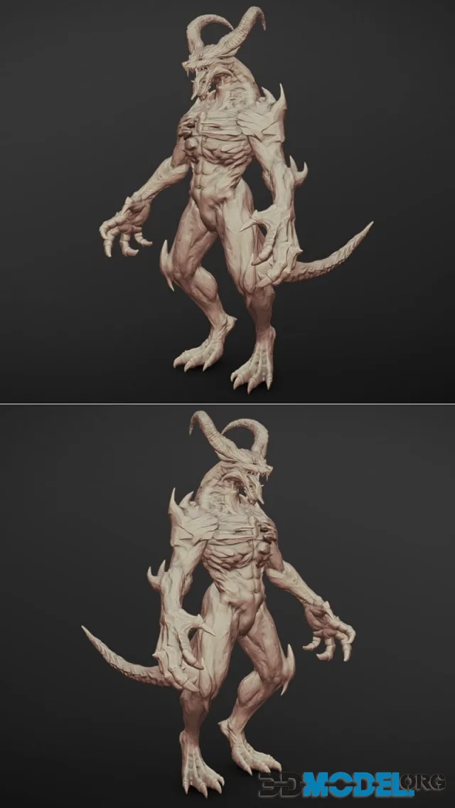 Asura Demon Concept Sculpt 2 – Printable