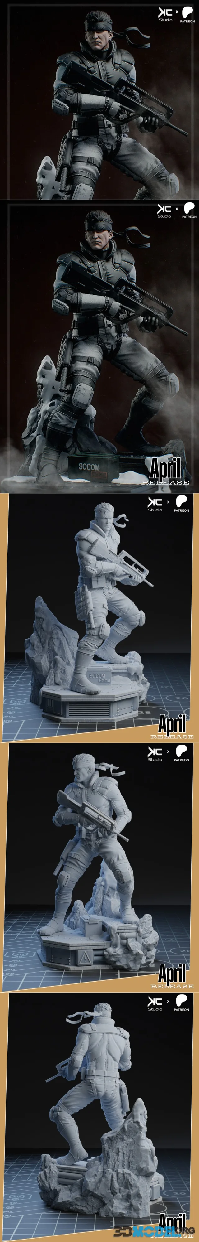 KcStudio - Solid Snake - Metal Gear Solid – Printable