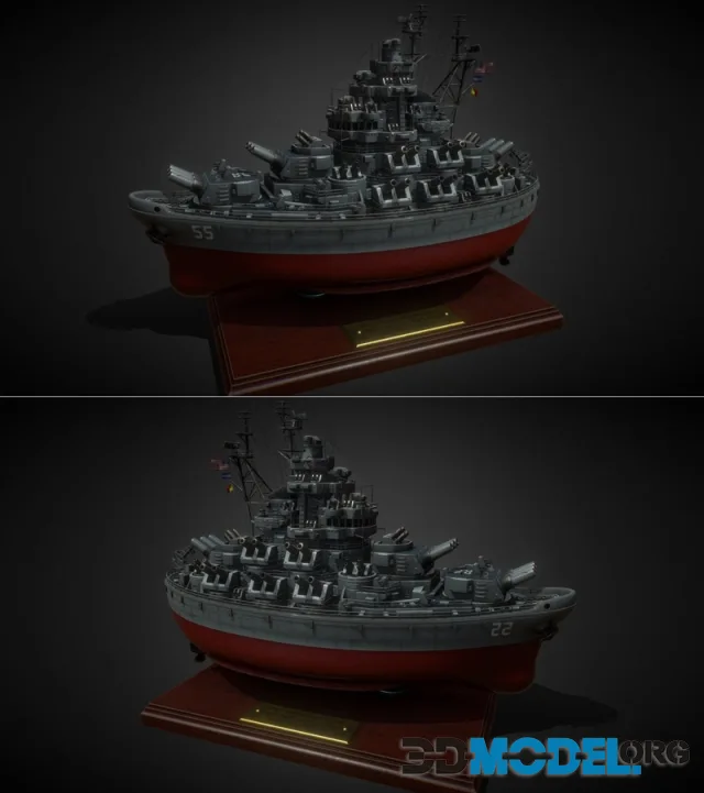 USS TOY MISSOURI (BB-55) – Printable