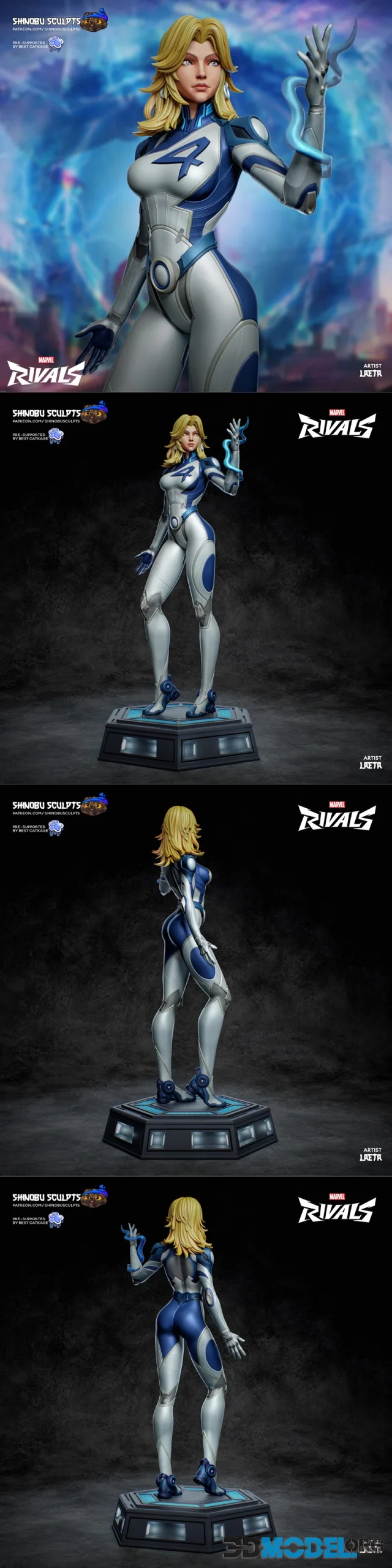 Shinobu Sculpts - Marvel - Invisible Woman – Printable