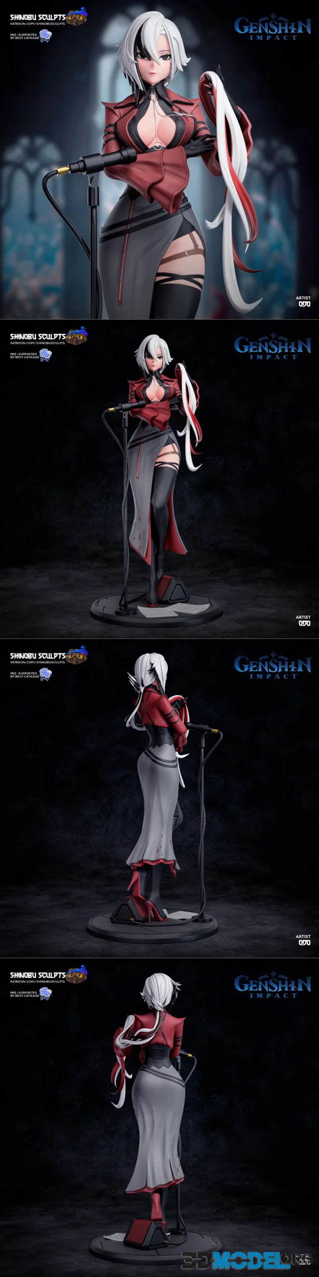 Shinobu Sculpts - Genshin Impact - Arlecchino – Printable