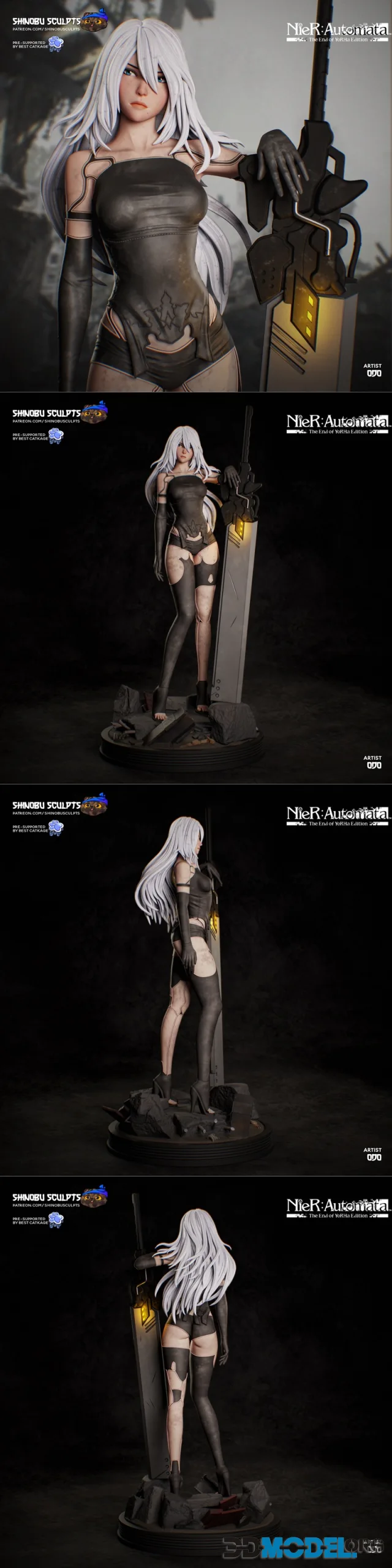 Shinobu Sculpts - Nier - A2 – Printable