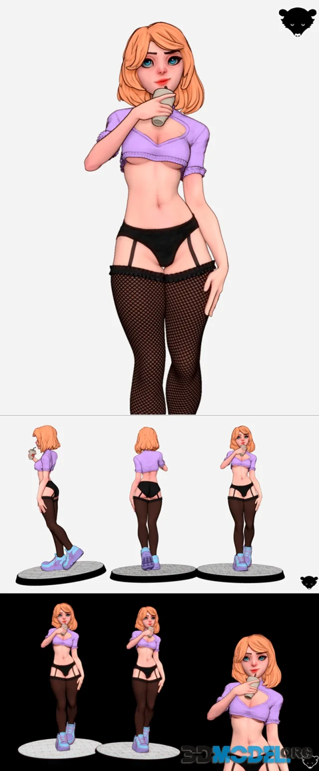 Cute casual girl – Printable