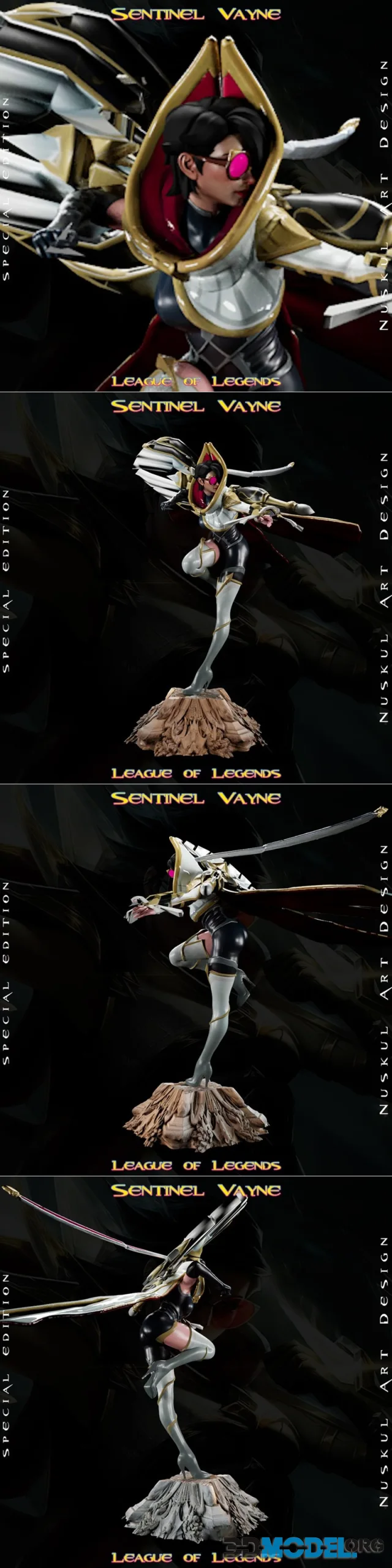 Nuskul Art - Sentinel Vayne - League of Legends – Printable