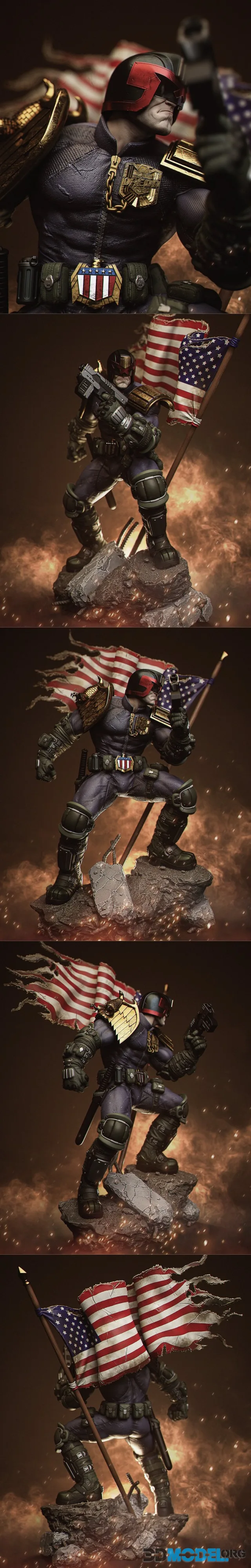 CA 3D Studios - Dredd – Printable