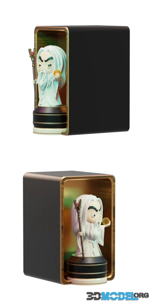 Saruman Book Case Display – Printable