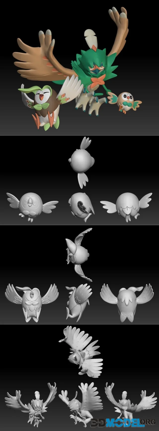 Pokemon Rowlet Dartrix Decidueye – Printable