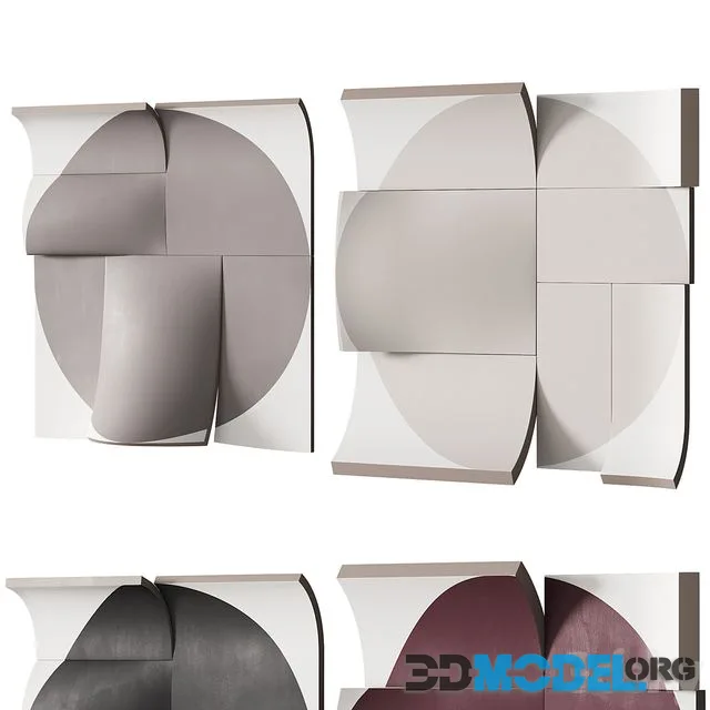 410 decorative wall art 21 drawn circle paint artwork 2 options 4 COLORS