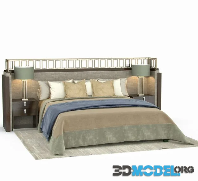 A bed in a modern style