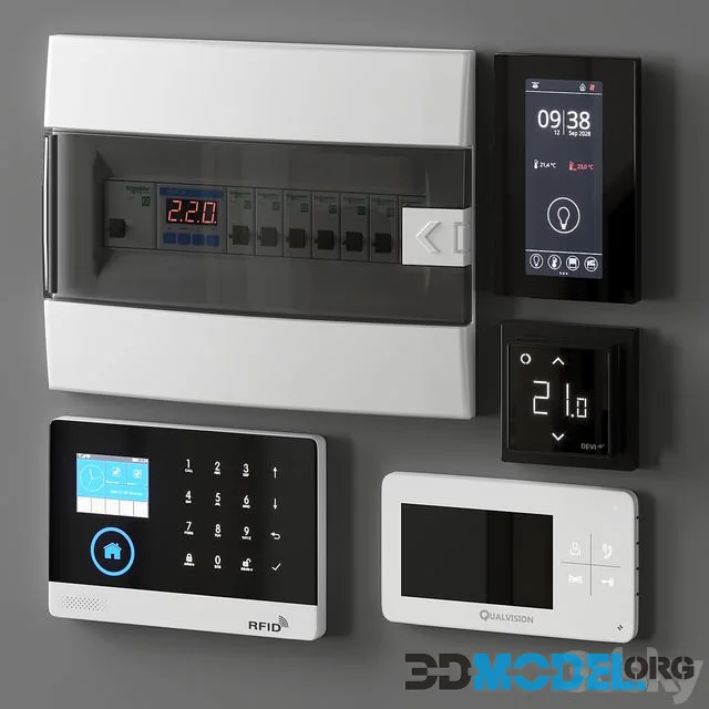 A set of electrical equipment for corridor 2