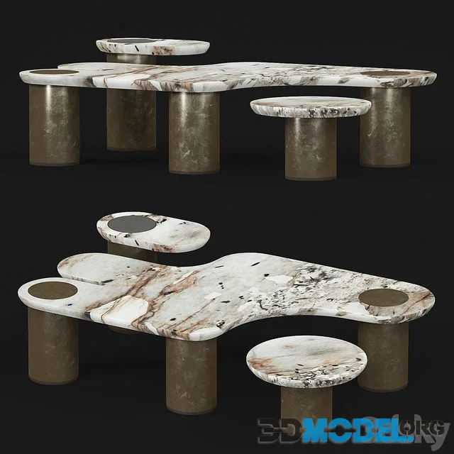 Apparatus Interlude marble table
