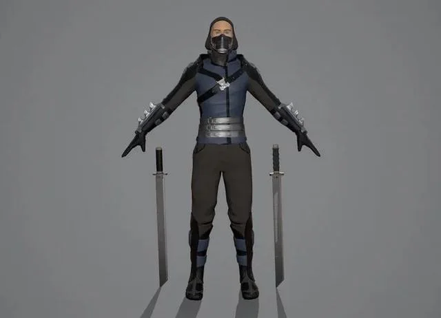Assassin Shu Han Low-poly (PBR)