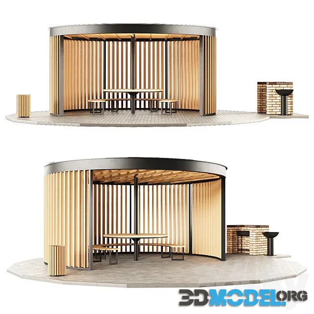 Barbecue gazebo