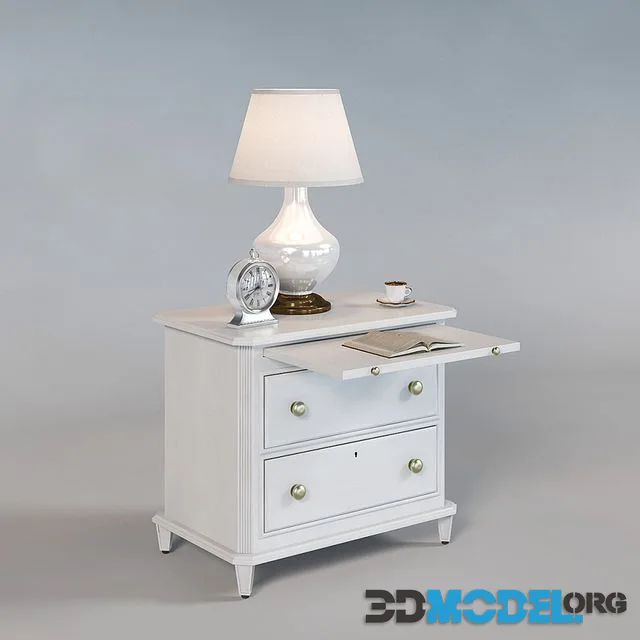Bedside table Laurel 340-23-80 (inlay in the set)