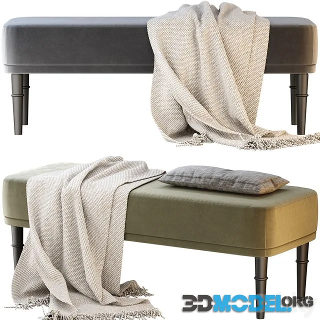 Bench Shento 4 colors Barhat Forest Mint Gray Light