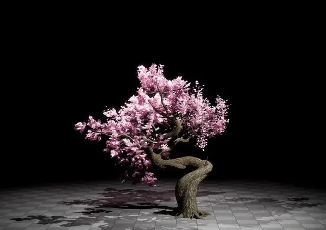 Blossom Tree Low-poly (PBR)