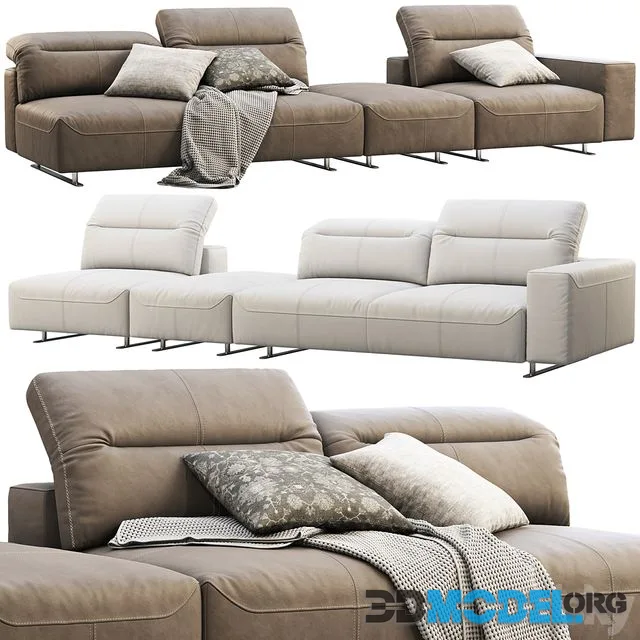 BoConcept Hampton modular leather sofas (2 options)