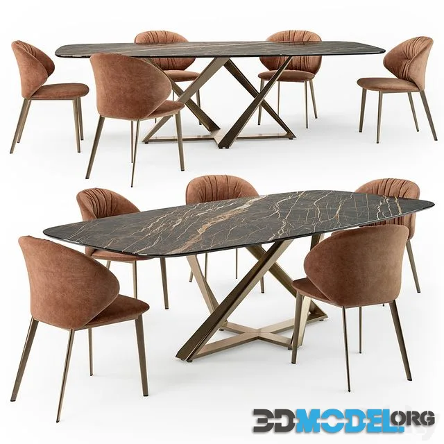 Bontempi Millennium table Drop chair