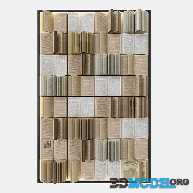 Books for decorating the wall